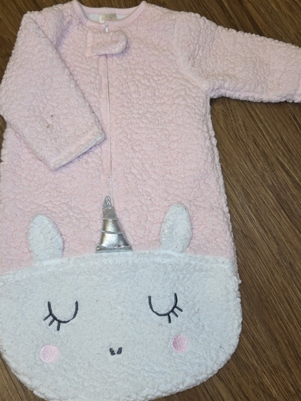 Chick Pea Pink Sherpa Unicorn Kids Pajama Sleep Sack